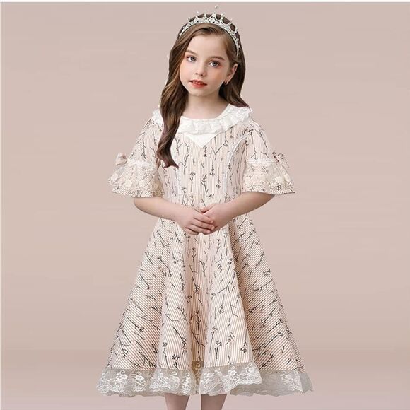 NWT Mangostice Short Sleeve A-Line Print Dress - Picture 1 of 6